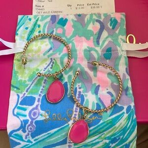 Lilly Pulitzer - Get wild earring ...maybe worn once
